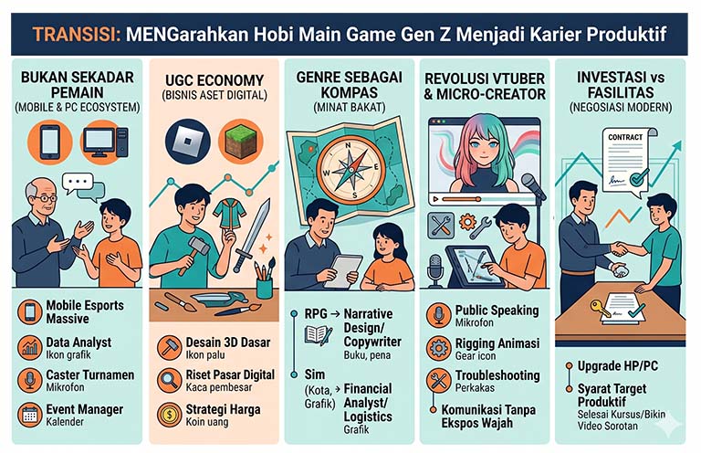 Cara Mengarahkan Hobi Main Game Gen Z Menjadi Karier Produktif