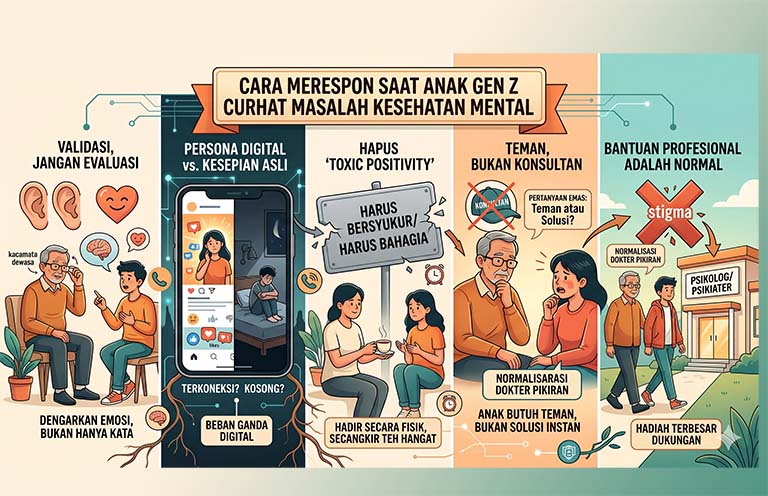Cara Merespon Saat Anak Gen Z Curhat Masalah Kesehatan Mental