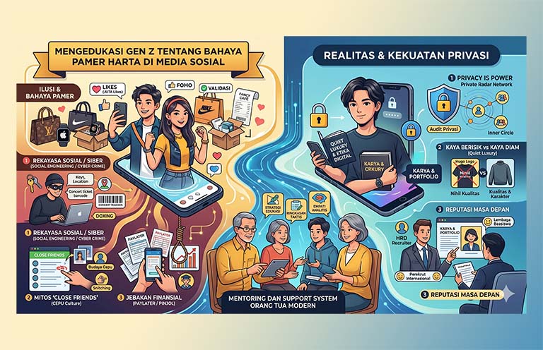 Mengedukasi Gen Z Tentang Bahaya Pamer Harta Di Media Sosial