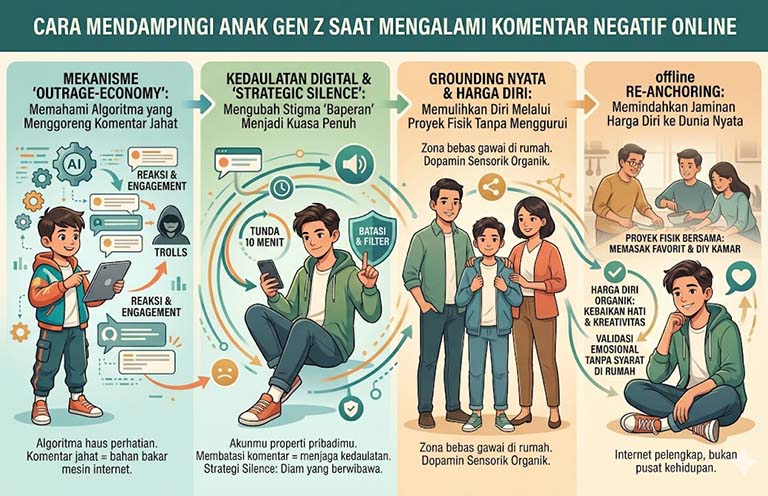Cara Mendampingi Anak Gen Z Saat Mengalami Komentar Negatif Online
